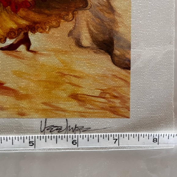 Baile! Baile!  Spanish dancer and guitarist print signed - Picture 2 of 6